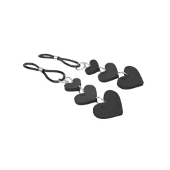 Best LoversStores Black Heart Nipple Ties