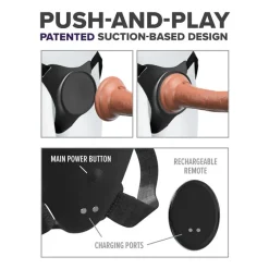 New LoversStores Body Dock G-Spot Pro Suction Base Harness with Vibrating Plug