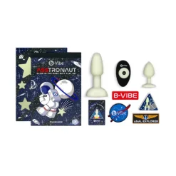 New LoversStores b-Vibe ASStronaut Glow-in-the-Dark Butt Play Set
