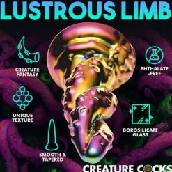 Discount LoversStores Creature Cocks Enchantress Rainbow Glass Dildo