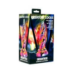 Discount LoversStores Creature Cocks Enchantress Rainbow Glass Dildo