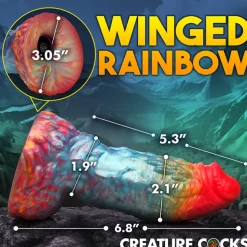 Online LoversStores Creature Cocks Rainbow Phoenix Vibrating Dildo