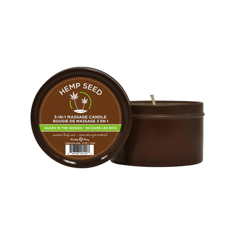 Online LoversStores Earthly Body 6oz Soy Hemp Massage Candles