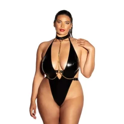 Hot LoversStores Fetish Submissive Chain Teddy Black