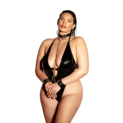 Hot LoversStores Fetish Submissive Chain Teddy Black