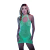 New LoversStores Glow-in-the-Dark Keyhole Mini Dress Green