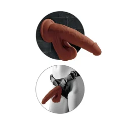 Discount LoversStores King Cock Plus 8in Triple Density Dildo With Swinging Balls