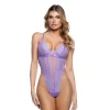Discount LoversStores Kiss & Bloom High Leg Teddy Lilac