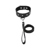 Hot LoversStores Leather Collar and Leash Set