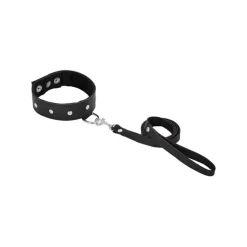 Hot LoversStores Leather Collar and Leash Set