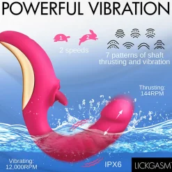 Clearance LoversStores Lickgasm Tease & Please Thrusting & Licking Vibrator