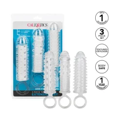 New LoversStores 3pc Textured Penis Extension Set