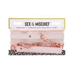 Sale LoversStores Peaches 'n CreaMe Fur Collar & Leash