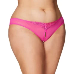New LoversStores Pearl Crotchless Thong - Plus Size
