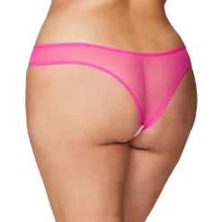 New LoversStores Pearl Crotchless Thong - Plus Size