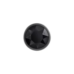 Online LoversStores 3-Piece Black Gemstone Metal Butt Plug Set