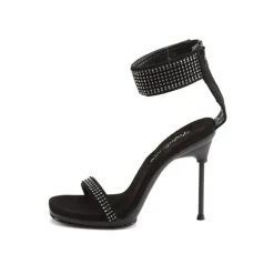Sale LoversStores Pleaser Fabulicious Chic-40 Mini Platform Sandal Black