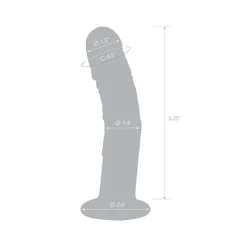 Fashion LoversStores 7" Curved Realistic Glass Dildo