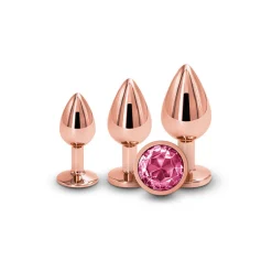 New LoversStores Rear Assets 3pc Rose Gold Anal Training Kit
