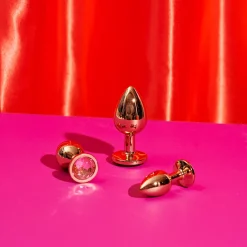 New LoversStores Rear Assets 3pc Rose Gold Anal Training Kit