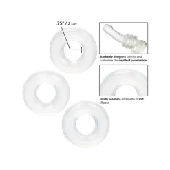 Discount LoversStores Silicone Stacker Rings - 3 Pack