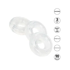 Discount LoversStores Silicone Stacker Rings - 3 Pack