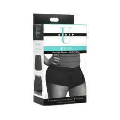 Clearance LoversStores Strap U Mod Boxer Brief Harness with O-Ring Black