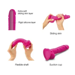 Outlet LoversStores Strap-On-Me Sliding Skin Realistic Dildo